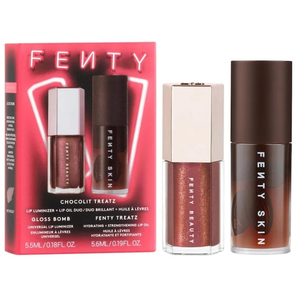 Fenty Beauty Other - Fenty Beauty by Rihanna Chocolit Treatz Lip Luminizer + Lip Oil Duo-NEW